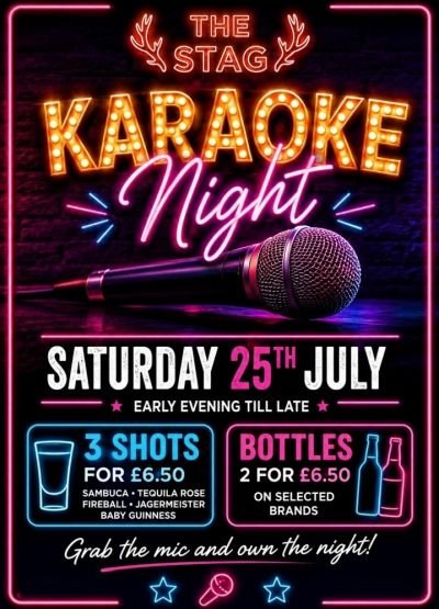 karaoke night at the stag